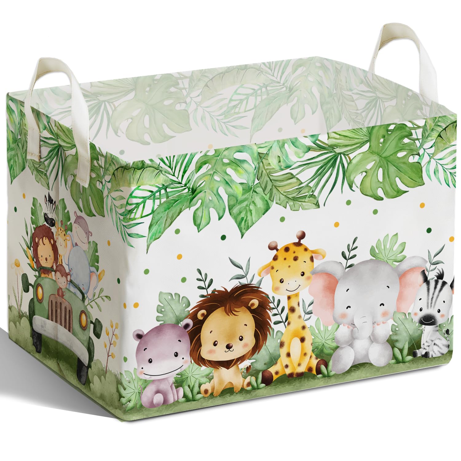 DEANHOT Animal Foldable Storage Box cartoon animal design for toy organization.