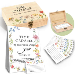 DEANHOT Floral Time Capsule wooden box highlights sturdy craftsmanship for lasting memories