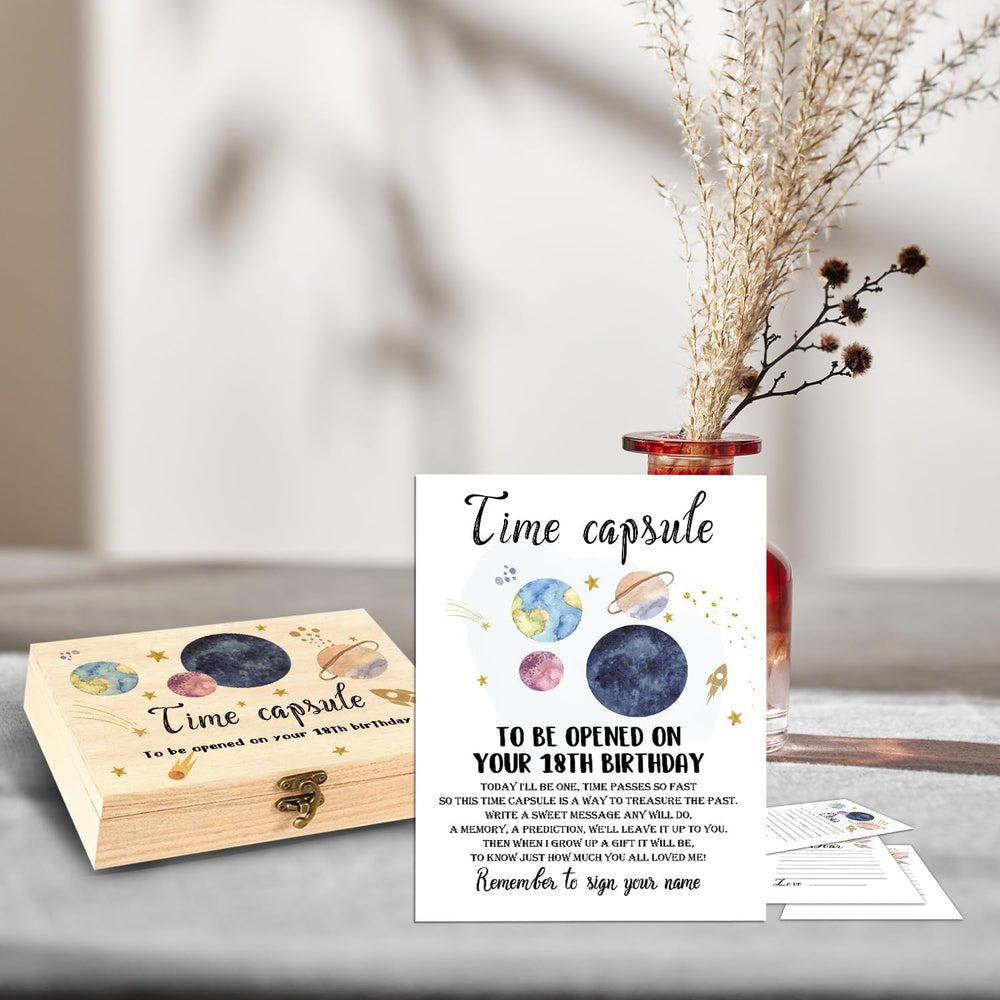 DEANHOT Planet-themed message cards — double-sided, ideal for guest wishes.