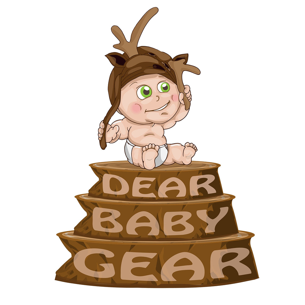 Dear Baby Gear Bears Deluxe Blanket black woodgrain finish is durable and machine washable.