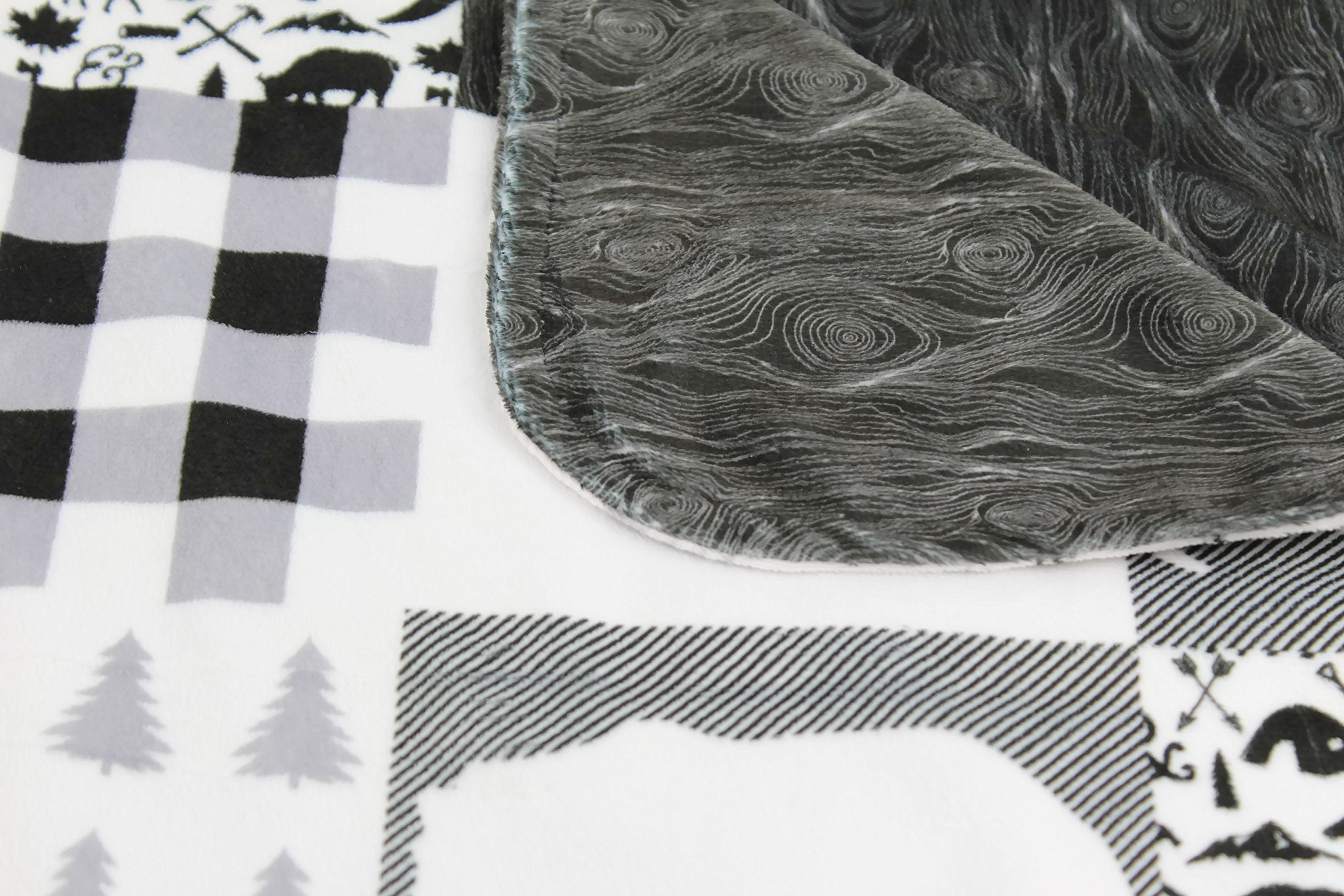 Dear Baby Gear Bears Deluxe Blanket moose motif offers cozy travel comfort.