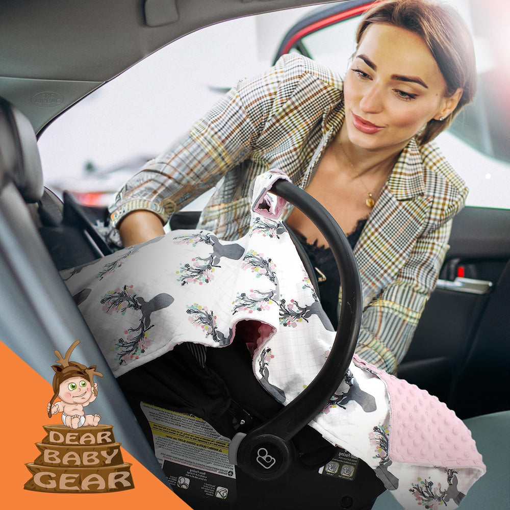 Dear Baby Gear newborn travel sunshade is versatile and machine washable