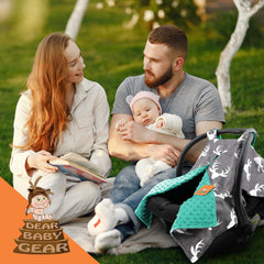Dear Baby Gear nursing cover offers versatile privacy during feedings on the go.