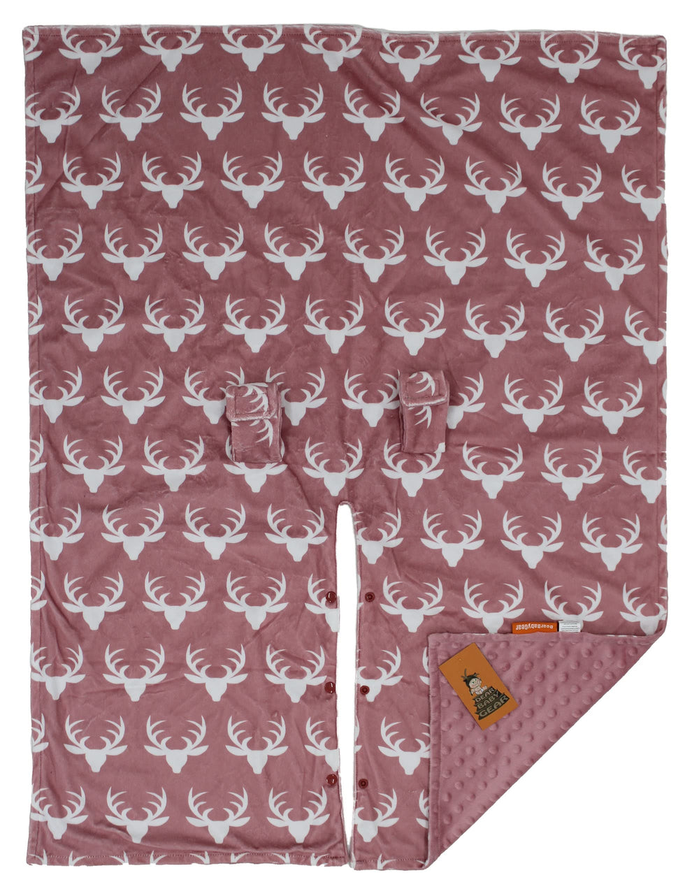 Dear Baby Gear reversible design pink-dot offers two looks in one for versatile outings.