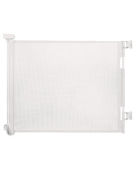 dear-lov retractable baby gate on stairs showing 33 inches height for child safety