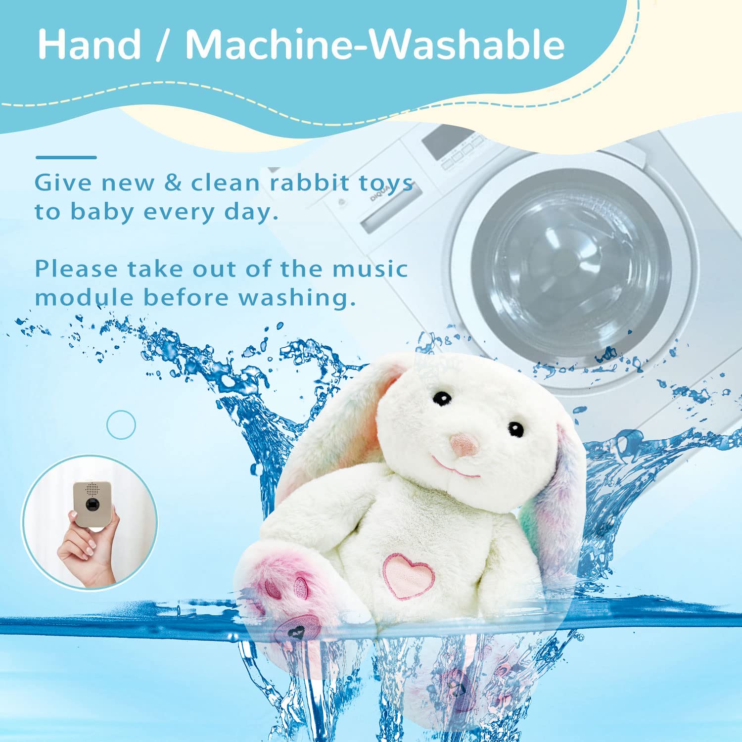 DEARBABY infant sleep companion supports bedtime rituals with soothing cues.