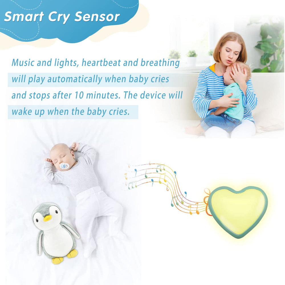DEARBABY cuddly plush toy texture is soft for nap time comfort.