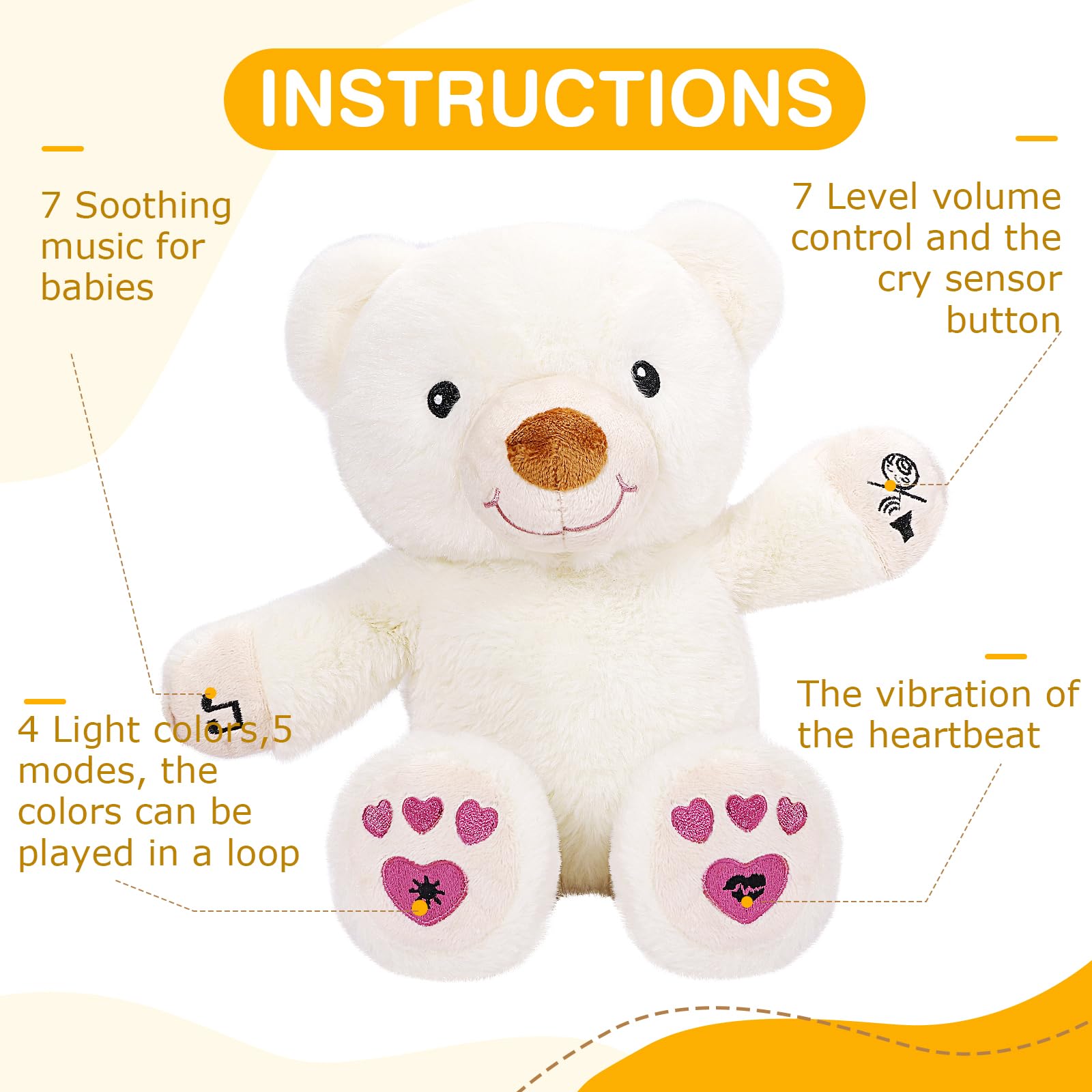 DEARBABY sleep soother with adjustable volume for travel-friendly bedtime setups.