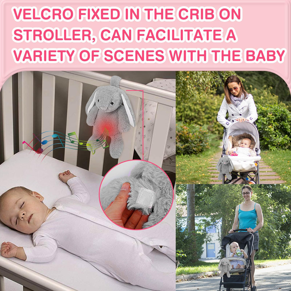 DEARBABY soft night light bunny offers gentle color options at bedtime.