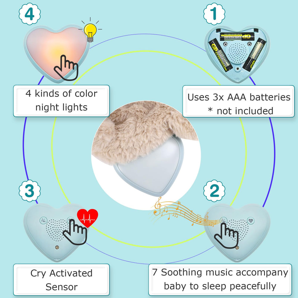 DEARBABY soft night light with color options enhances bedtime comfort.
