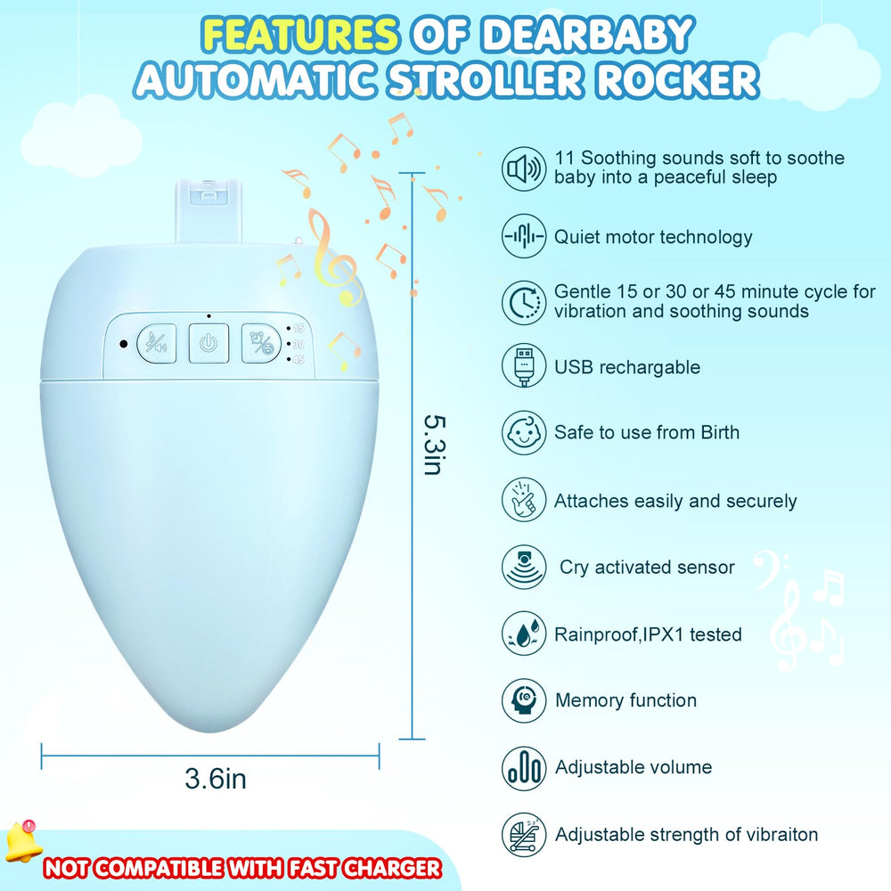 DEARBABY stroller rocker with cry sensor for automatic soothing