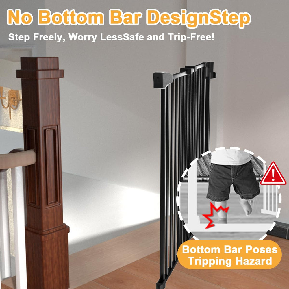 DEARBB auto-close door gate enables one-handed use for quick access.
