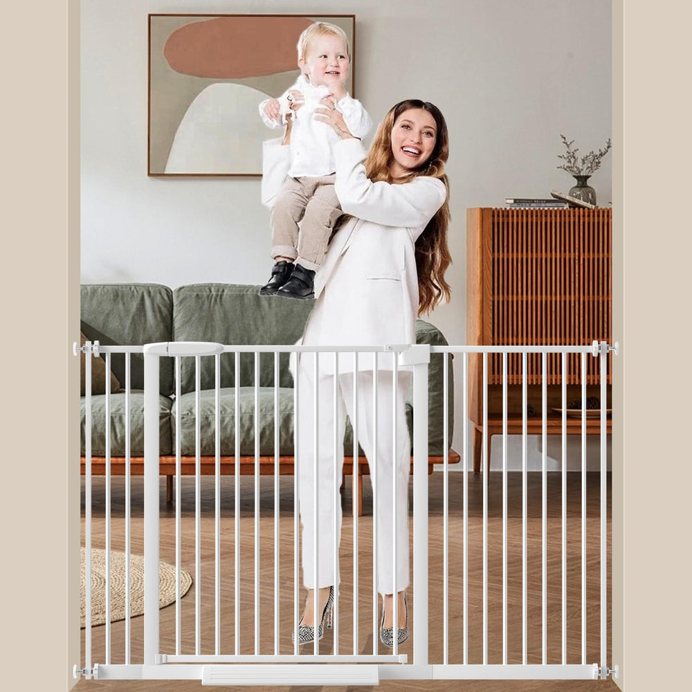 DEARBB extra wide gate closed stair-angle for safe stair passage with small children