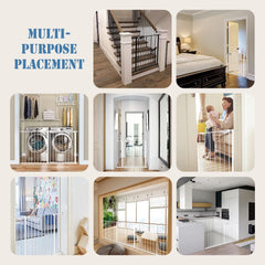 DEARBB Triple Lock Baby Gate Hold Open feature for convenient access.
