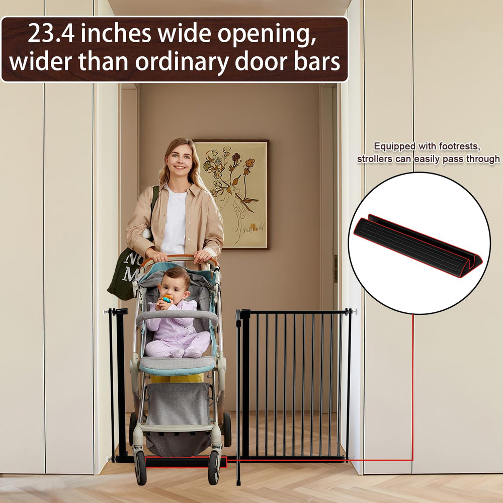 DEARBB two-way-auto-close gate allows easy entry from either side.
