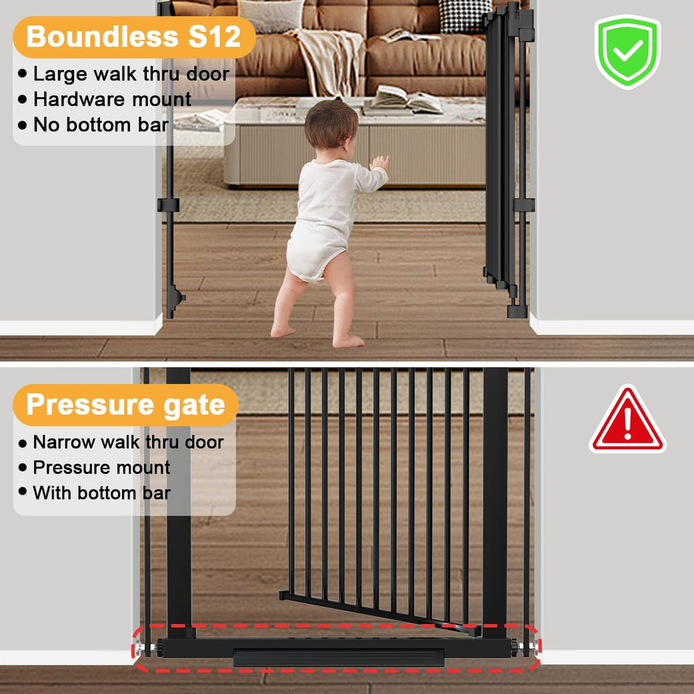 DEARBB wall-mount hardware kit secures stairs and doorways with durable mounts.
