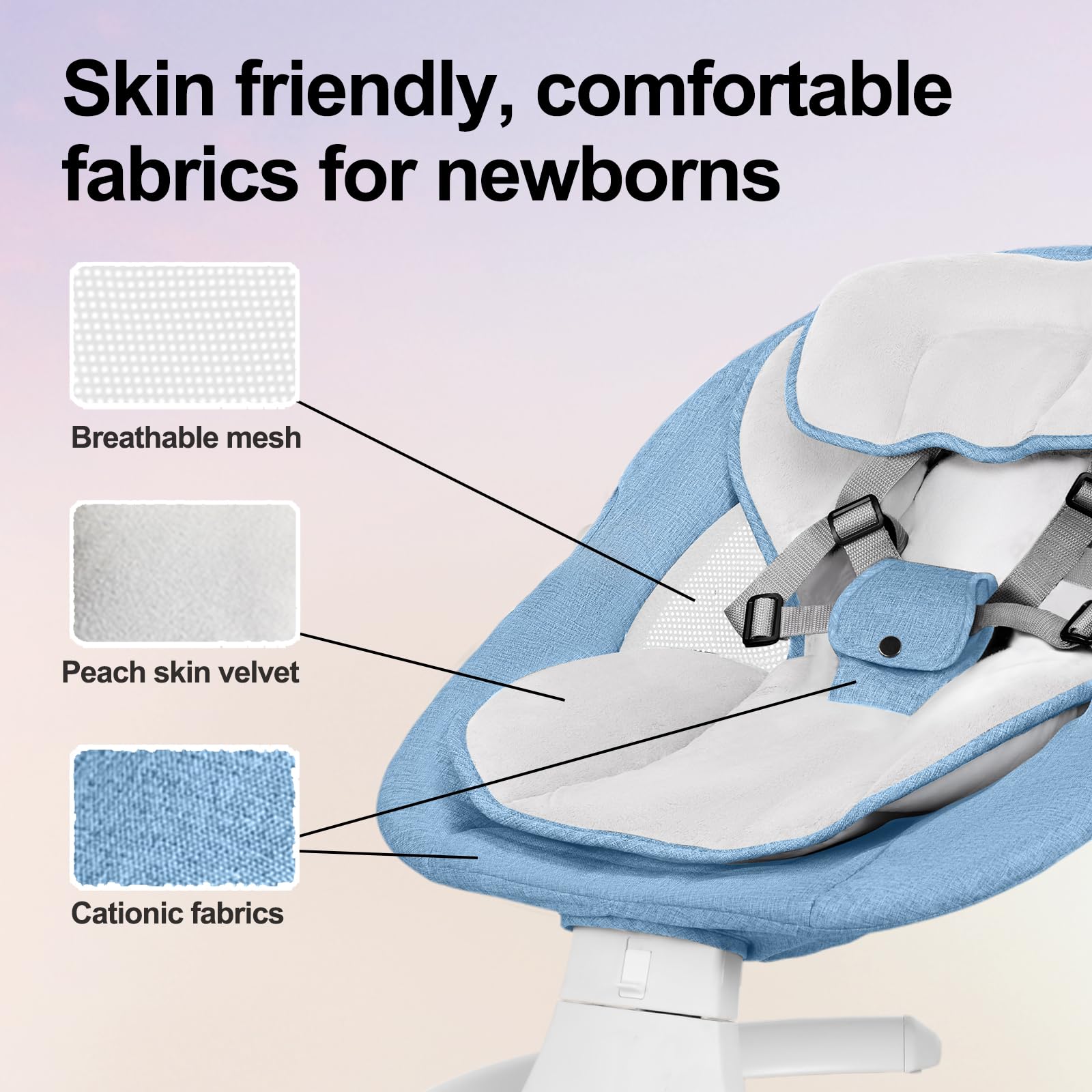 DEAREST BABY folded compact design for easy storage and travel.
