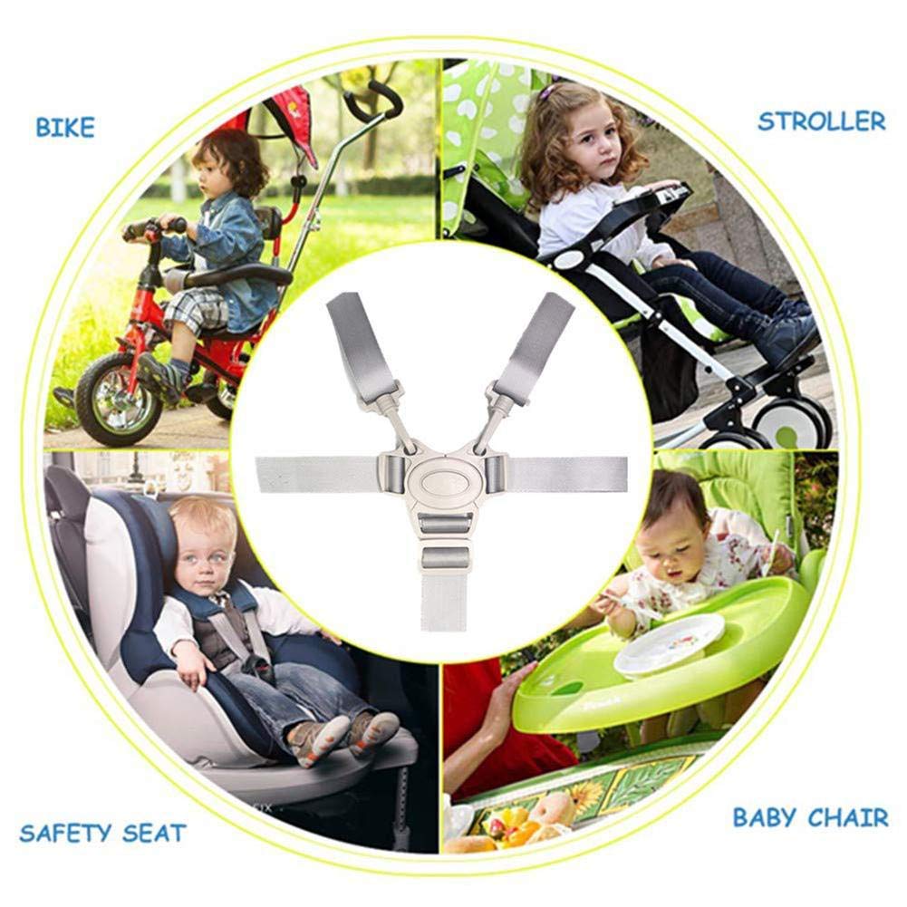 DearLives baby safety notes image shows switchable 5/3-point options for growing needs.
