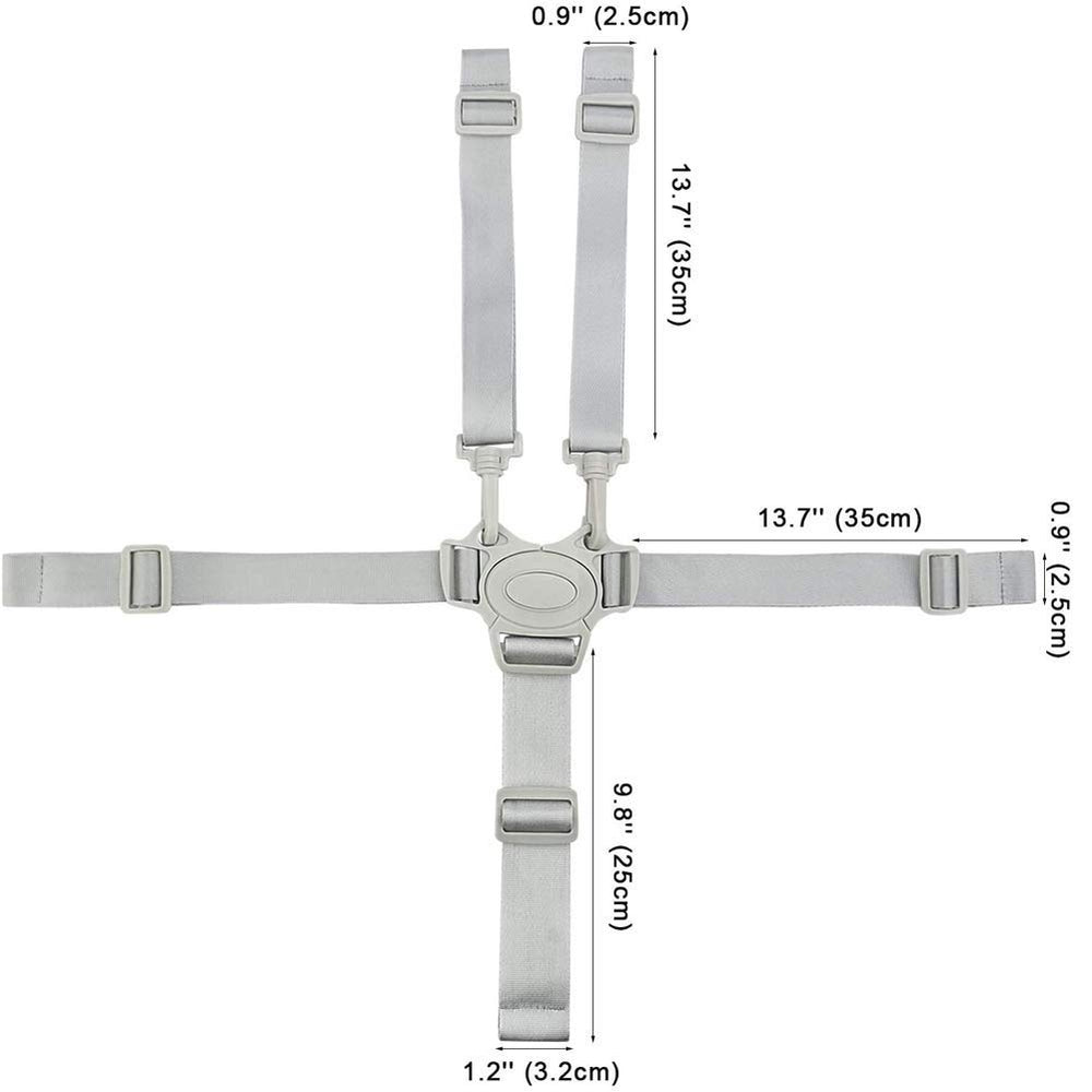 DearLives five-point harness in use emphasizes adjustable fit for growing toddlers.