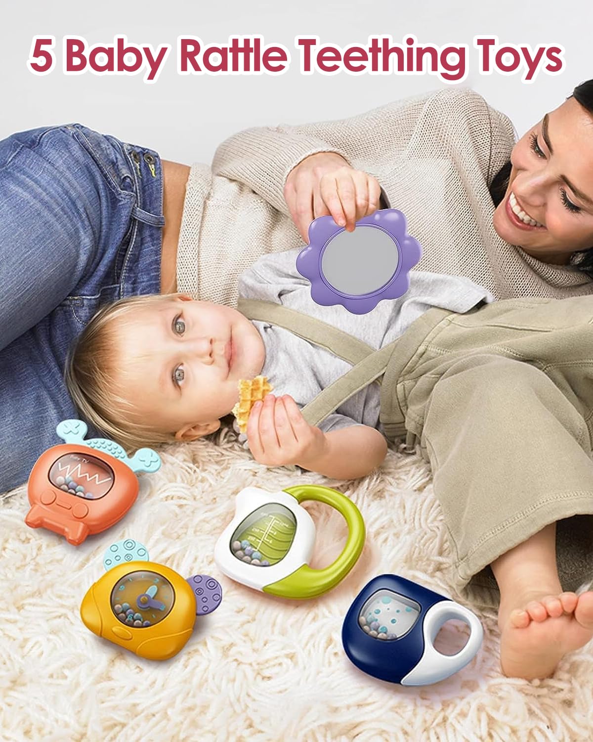 dearlomum Baby Play Mat Gym kick-activated-piano invites repeated kicks for motor engagement