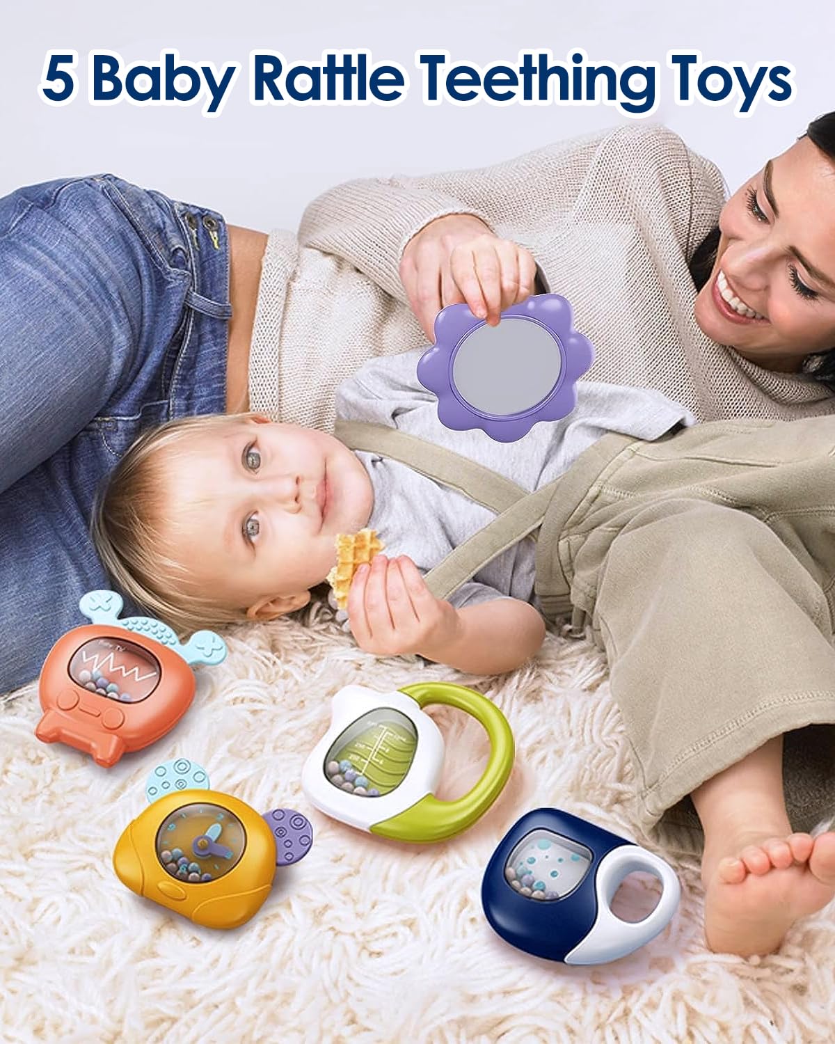 Dearlomum Baby Play Mat Gym soft fabrics deliver gentle touch and comfort.