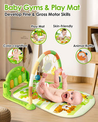 Dearlomum Baby Play Mat tummy time green supports early motor movement and neck strength