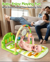 Dearlomum Baby Play Mat water-cup green promotes hand-eye coordination through varied textures and sounds