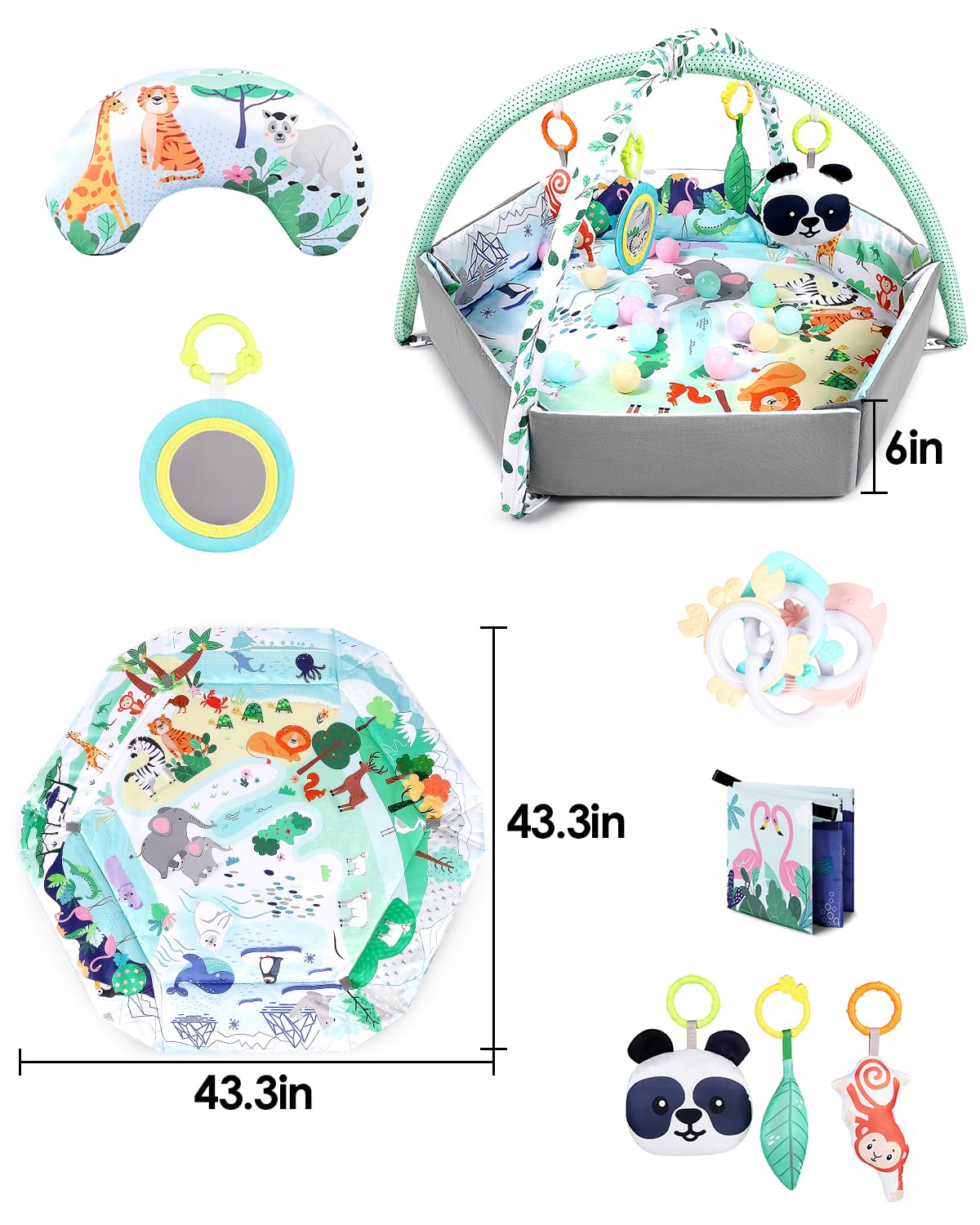 Dearlomum ball pit with 18 ocean balls invites safe sensory play.