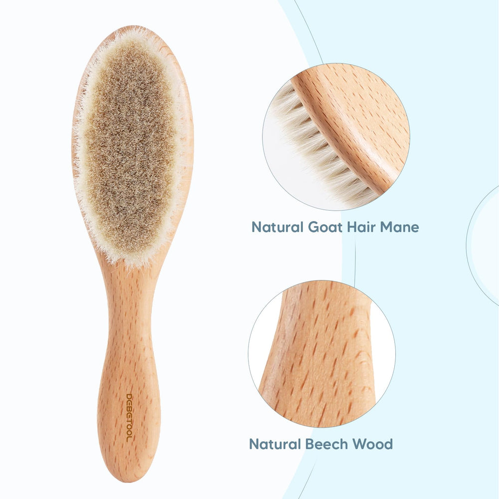 DEBETOOL gentle massage comb stimulates scalp circulation.