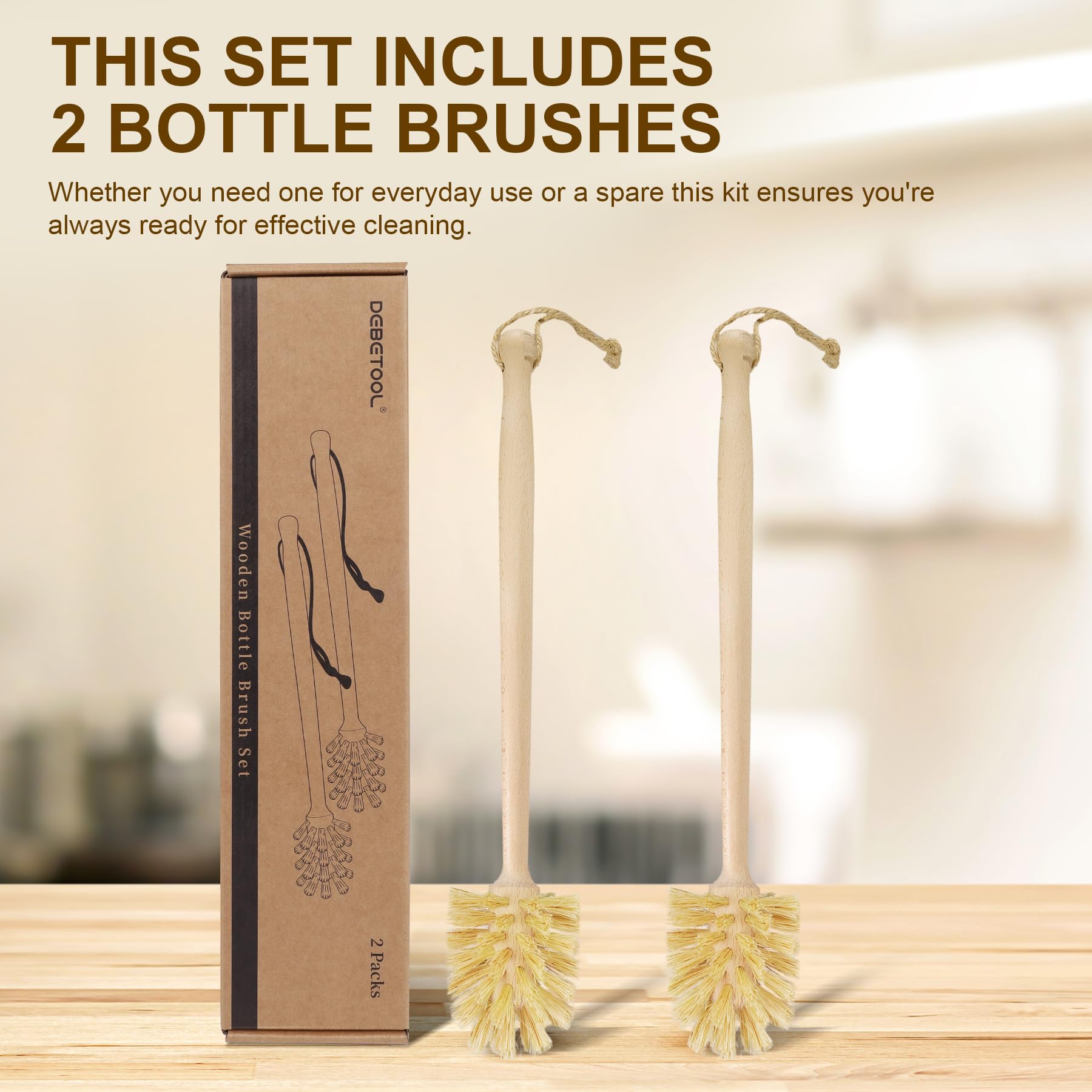 DEBETOOL hanging design air-dries after use to stay hygienic.