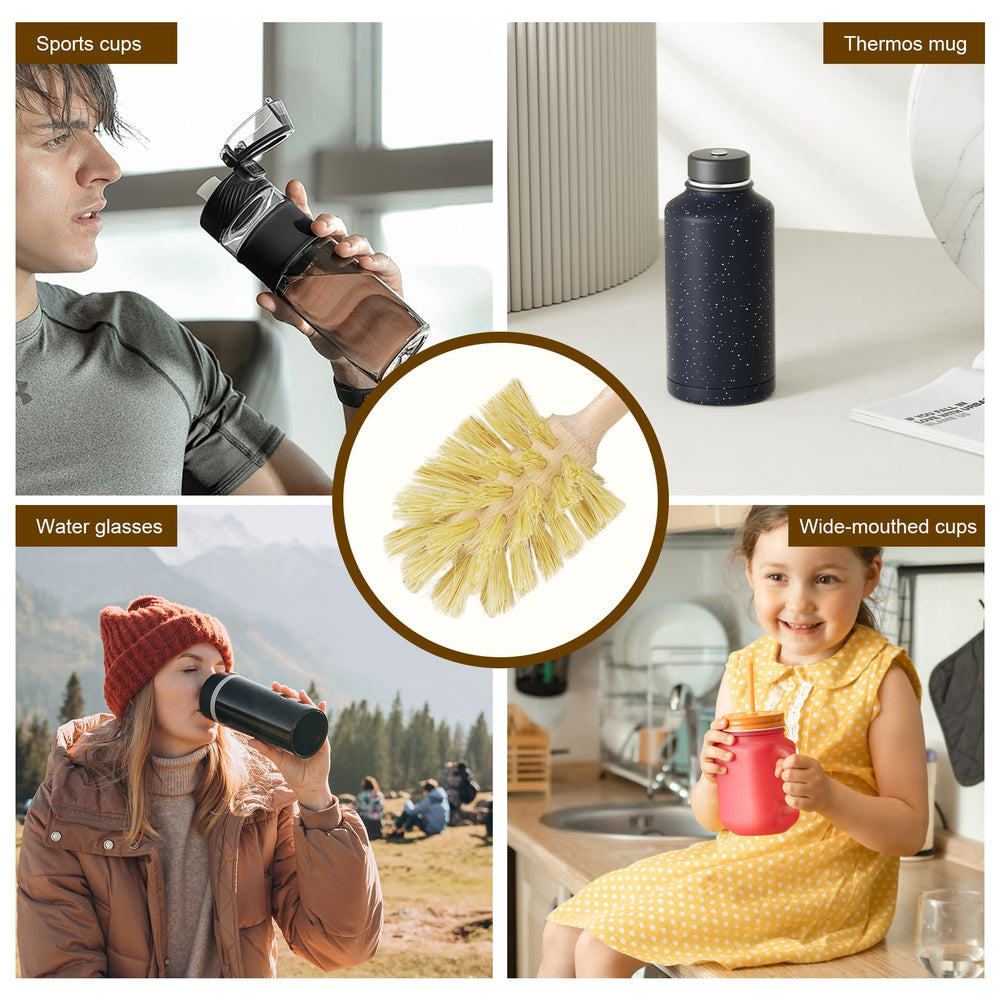 DEBETOOL two-pack bottle brushes keeps spares for busy kitchens.