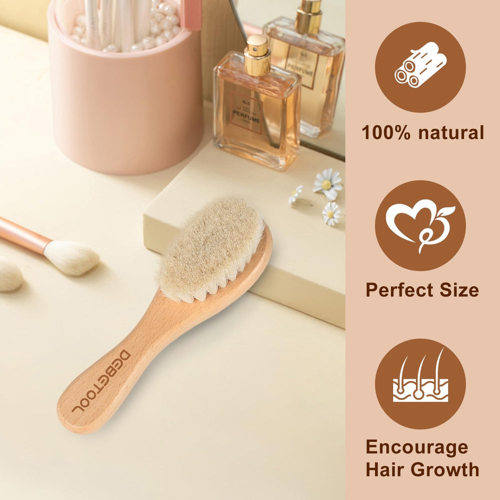 DEBETOOL Shedding-resistant design keeps brushing safe and clean.