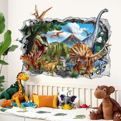 Decalmile 3D volcano wall decal - adds depth to a kid's room