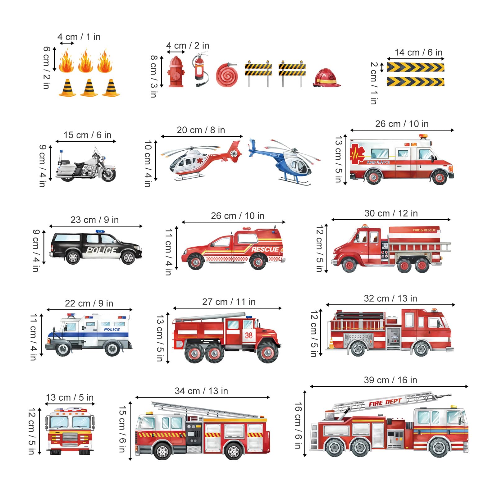 Decalmile eight-sheets pack wall stickers for flexible DIY layouts.