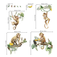Decalmile baby nursery monkey wall decor sparks imaginative play and color.