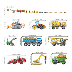 Decalmile baby nursery wall stickers vehicles safe, removable decor.