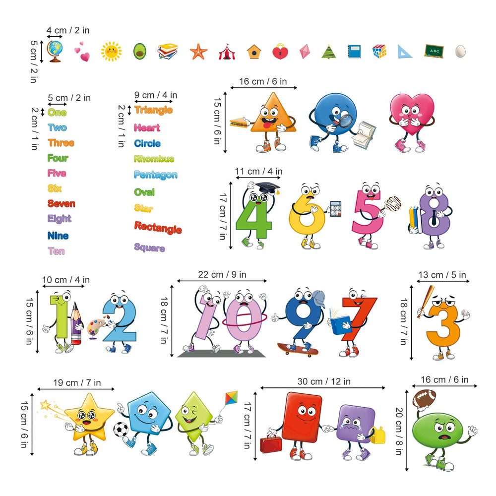 decalmile preschool classroom wall stickers for organized, inviting spaces