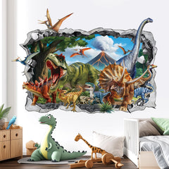 Decalmile colorful dinosaur decals collection - bright, removable decor for nurseries