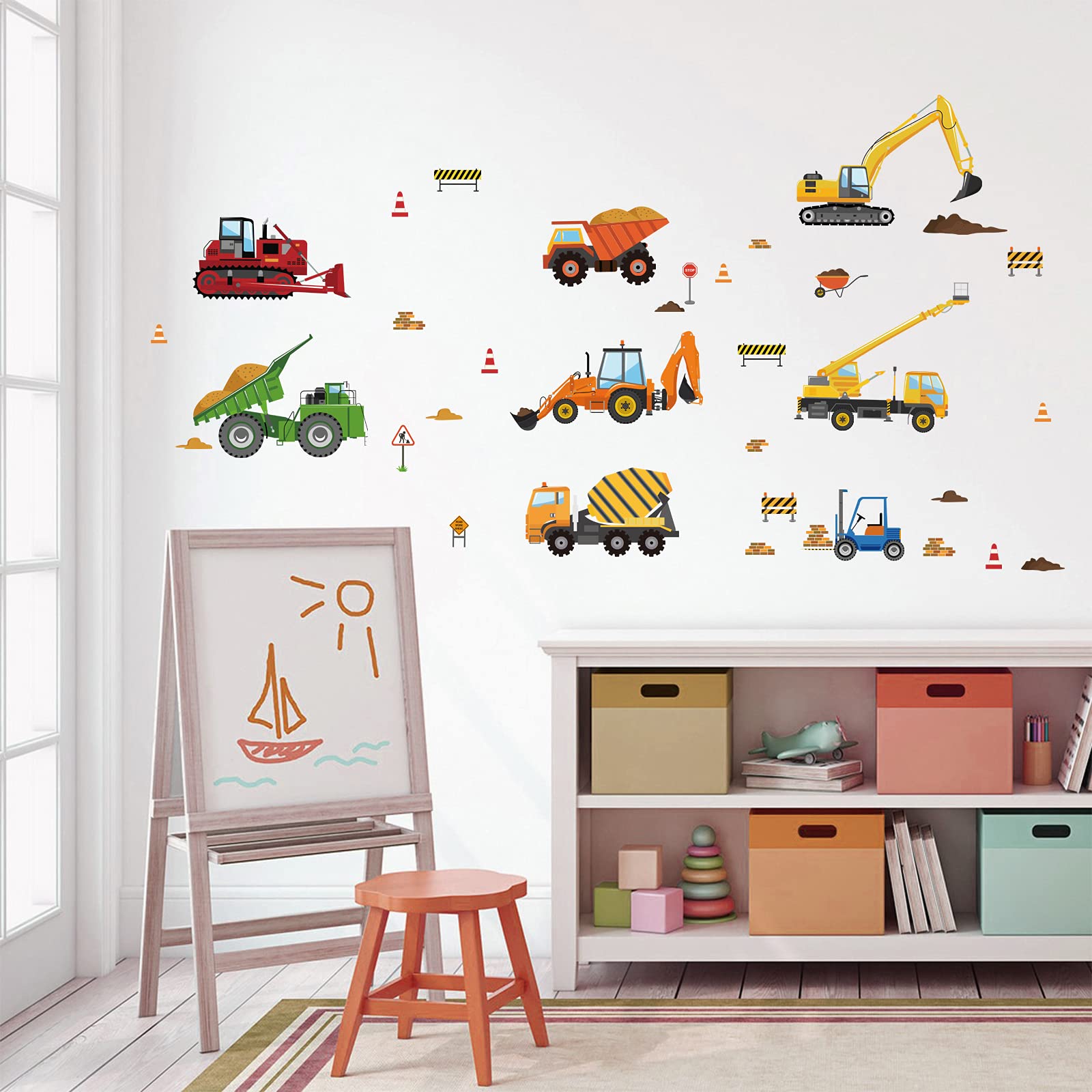 DecalMile crane wall sticker enhances classroom or playroom decor