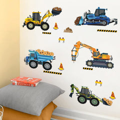 decalmile construction tractor wall sticker offers durable, removable decor
