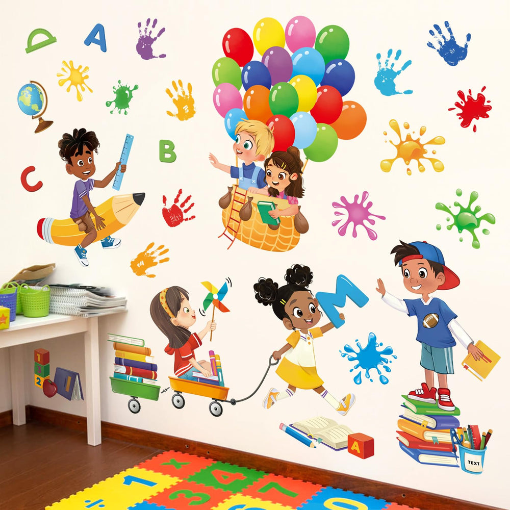 Decalmile Educational Wall Decals promote engaging learning visuals on walls.