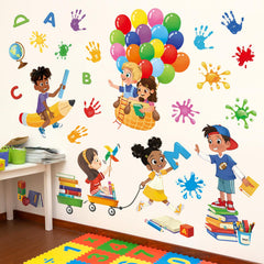 Decalmile Educational Wall Decals promote engaging learning visuals on walls.