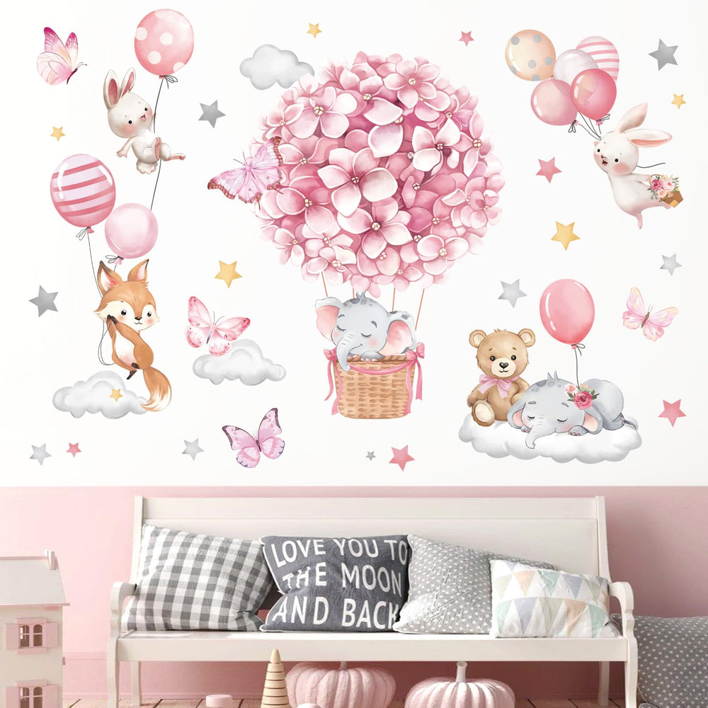Decalmile elephant bear nursery wall decor sparks imagination without mess