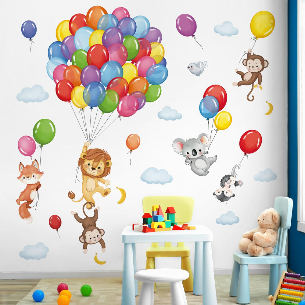Decalmile koala balloon wall decal brings gentle charm to nurseries.