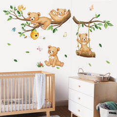 Decalmile forest-animals wall decal brightens kids bedrooms with color