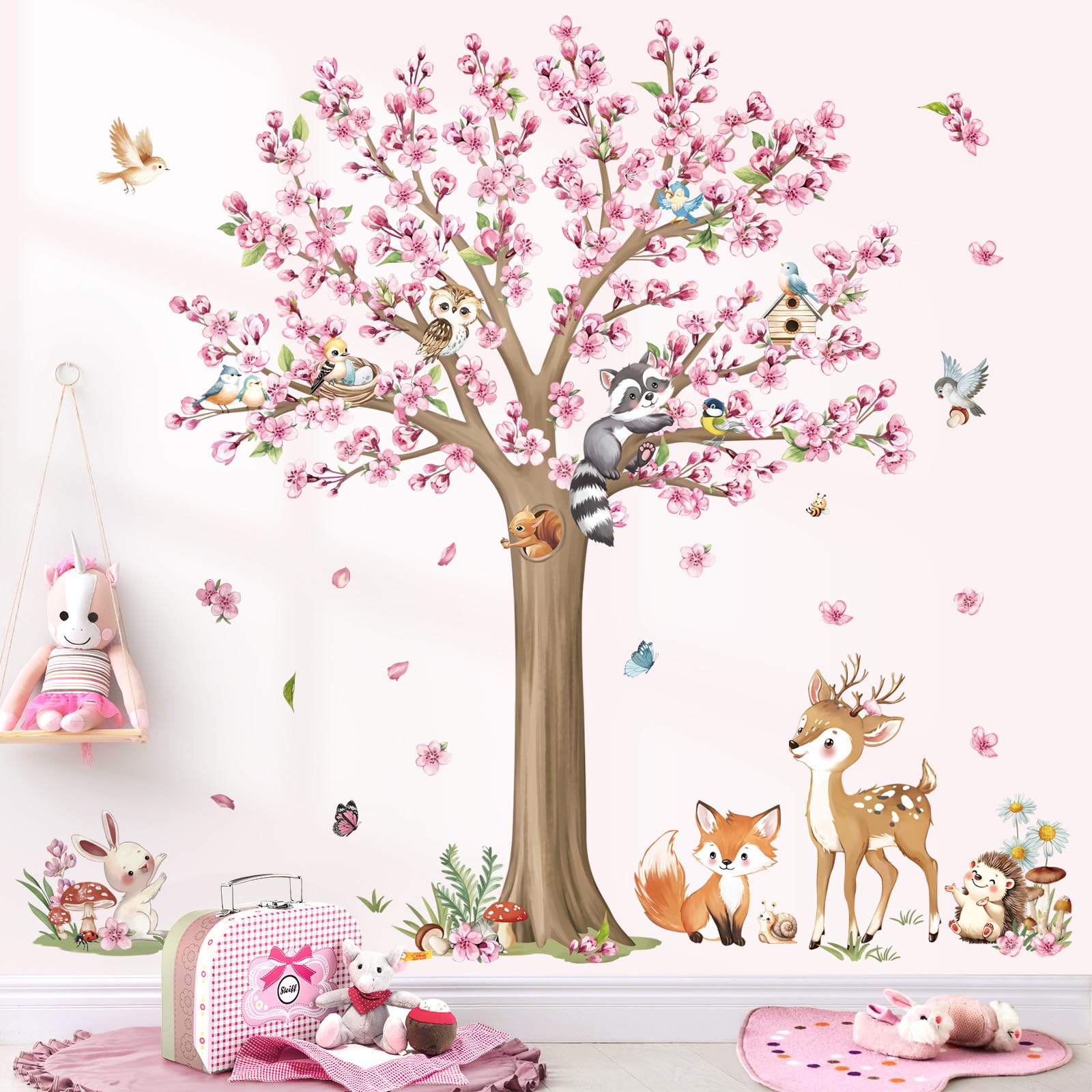 Decalmile fox nursery wall sticker complements playful decor and DIY setup