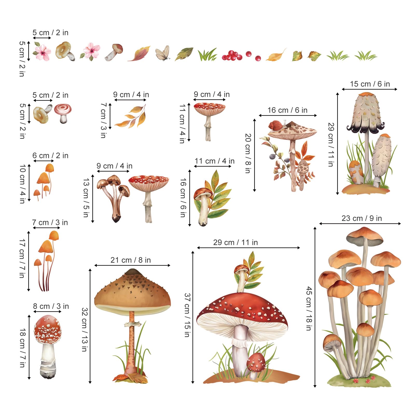 Decalmile girls bedroom mushroom decor sparks imagination and color.