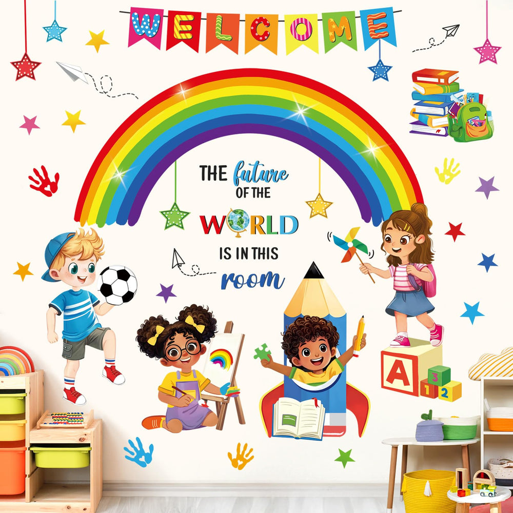 Decalmile handprint wall decal adds playful texture to kids' rooms.