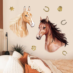 DecalMile horse wall stickers living room setup brighten spaces with farm charm.