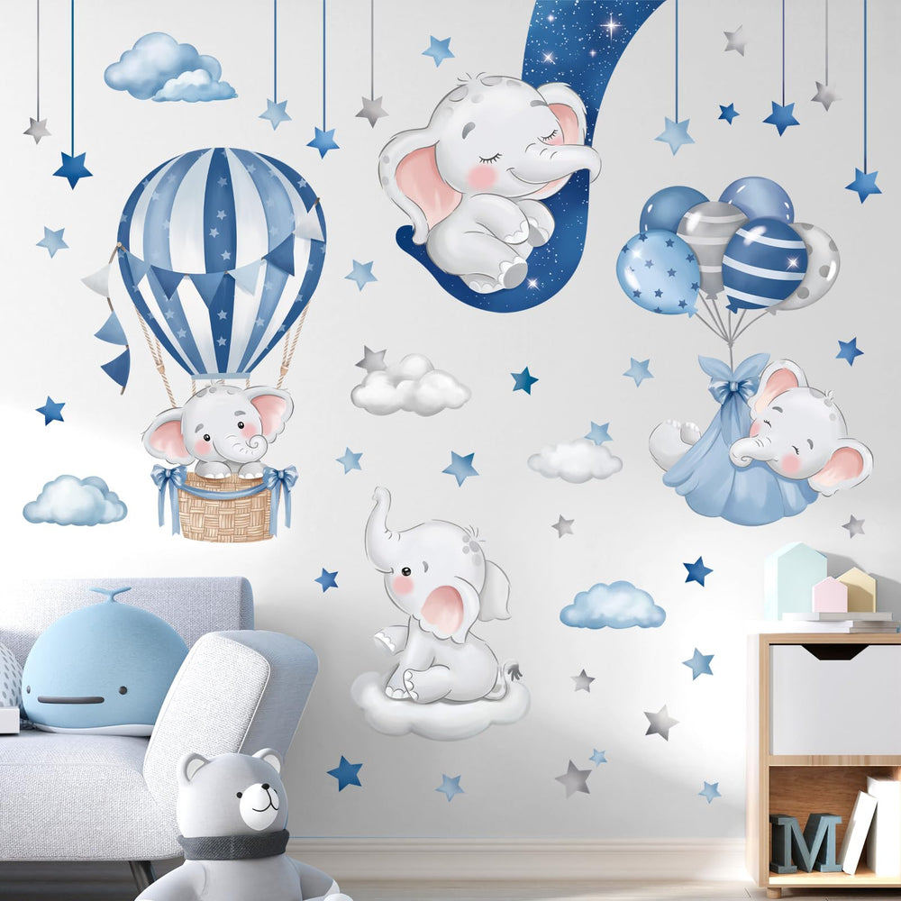 decalmile hot air balloon wall stickers add whimsy and color to kids rooms